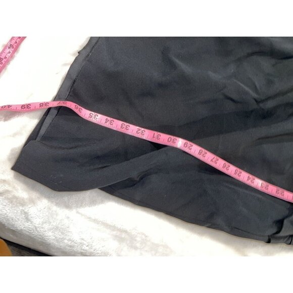 VTG Kay Unger Black One-Shoulder Pleated Cocktail Mini Dress Women size 10 - Picture 6 of 8